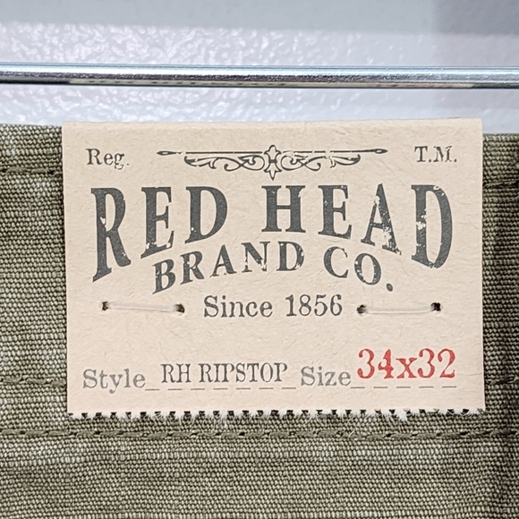 RedHead Men's 100% Cotton Ripstop Canvas Cargo Pants - 34x32 - Picture 8 of 9